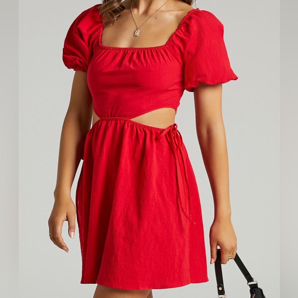 Showpo red mini dress